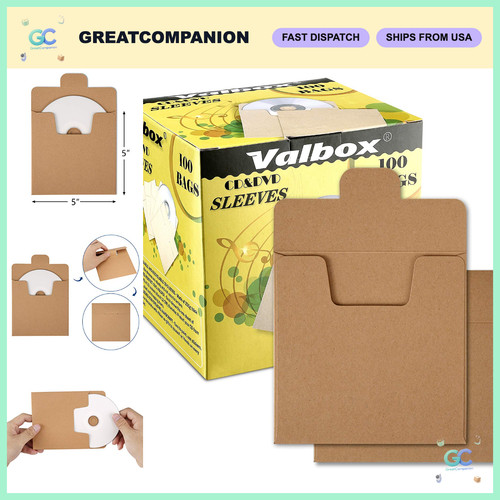 100 sleeves kraft paper - kraft,