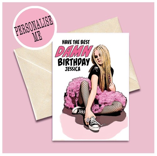 Biglietto compleanno avril - biglietto,